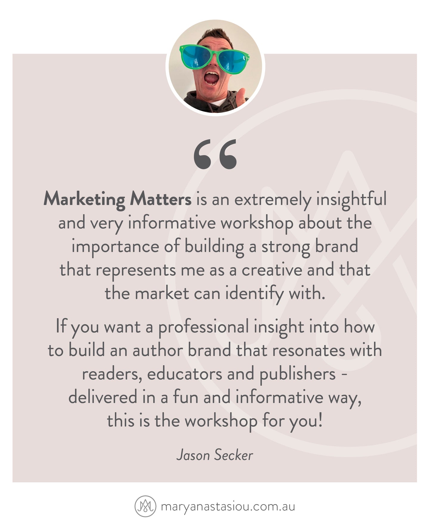 MARKETING MATTERS: Beyond the Book